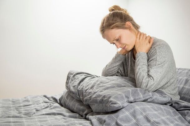Nackenschmerzen aufgrund von Gebärmutterhalsosteochondrose