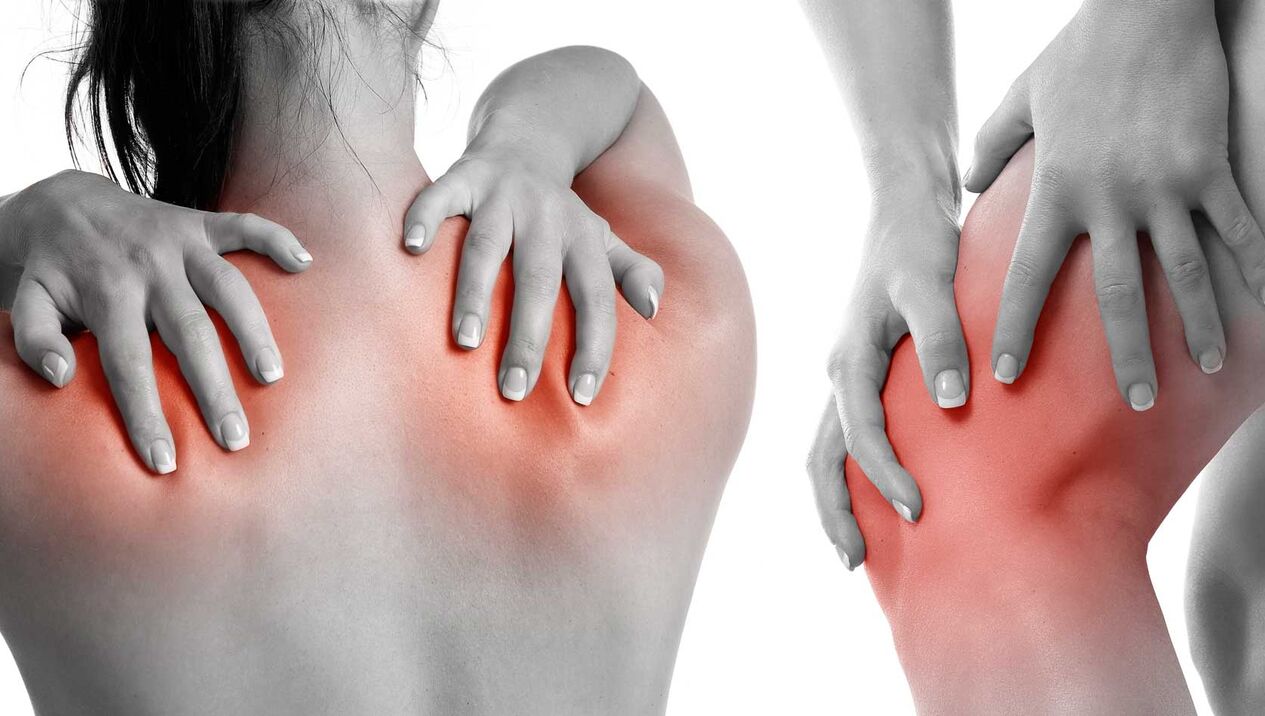 Gelenkschmerzen aufgrund von Arthritis.